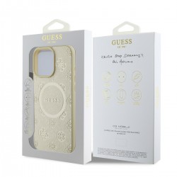 Apple Guess IPHONE 16 PRO MAX - Coque MagSafe Guess Saffiano Peony Stamp