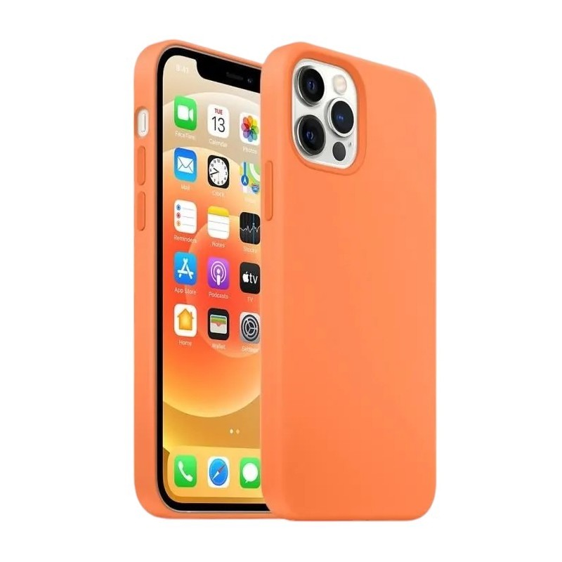 Apple IPHONE 12 / 12 PRO - COQUE ORANGE (Sous Blister)