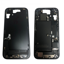 Apple Chassis Arrière iPhone 15 Noir sans Vitre Arrière avec Batterie (Origine Demonté) - Grade B