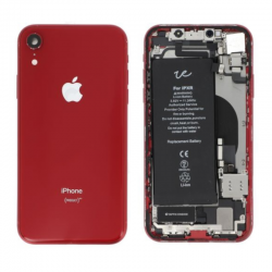 Apple Châssis Complet iPhone XR Rouge - Connecteur de Charge + Batterie (Origine Demonté) - Grade A