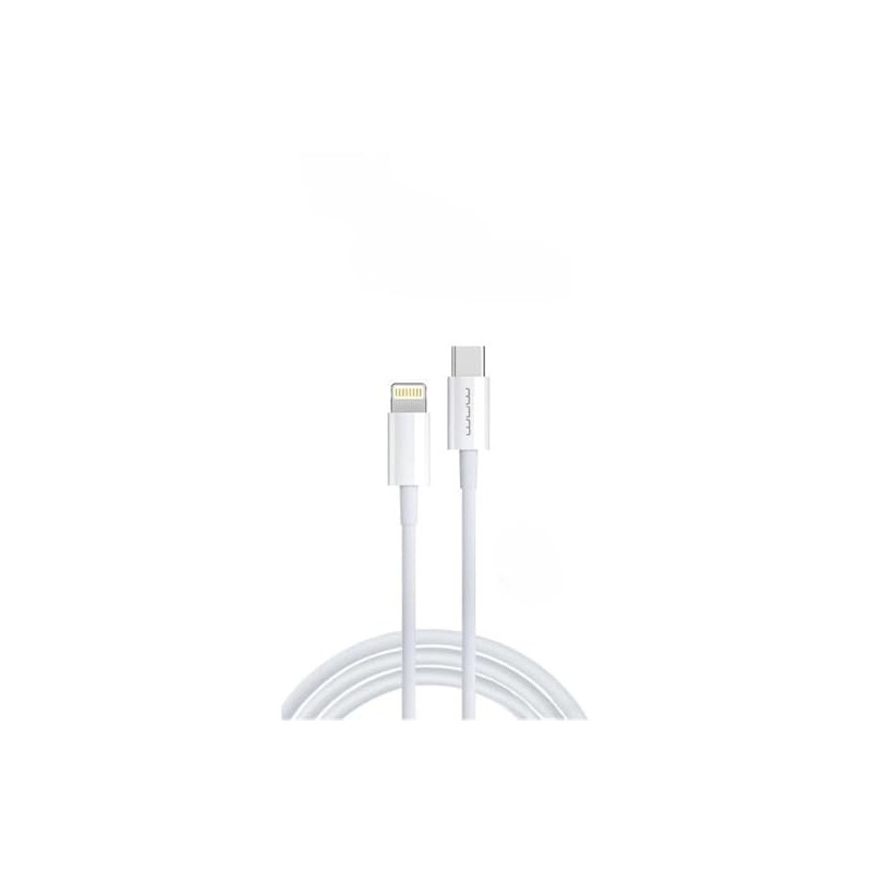 X181 CABLE (1 Mètre) CHARGE RAPIDE LIGHTNING VERS USB-C - 20W - BLANC X181 CABLE (1 Mètre) CHARGE RAPIDE LIGHTNING VERS USB-C - 20W - BLANC