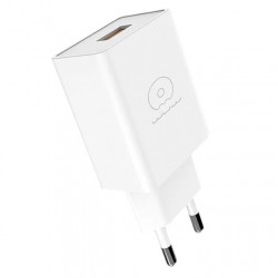 C186 CHARGEUR RAPIDE USB-A 3.5A 18W BLANC