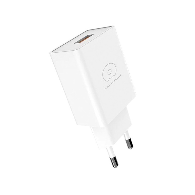 C186 CHARGEUR RAPIDE USB-A 3.5A 18W BLANC