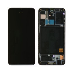 Samsung Samsung Galaxy A40 (A405F) - LCD + Châssis Avec Contour - Noir (Original Démonté) - Grade A