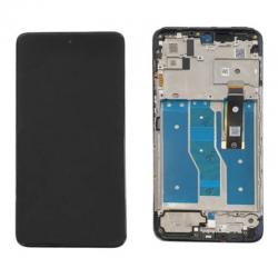 Motorola Ecran Motorola Moto G82 5G 2022 avec Châssis Argent (Service Pack)