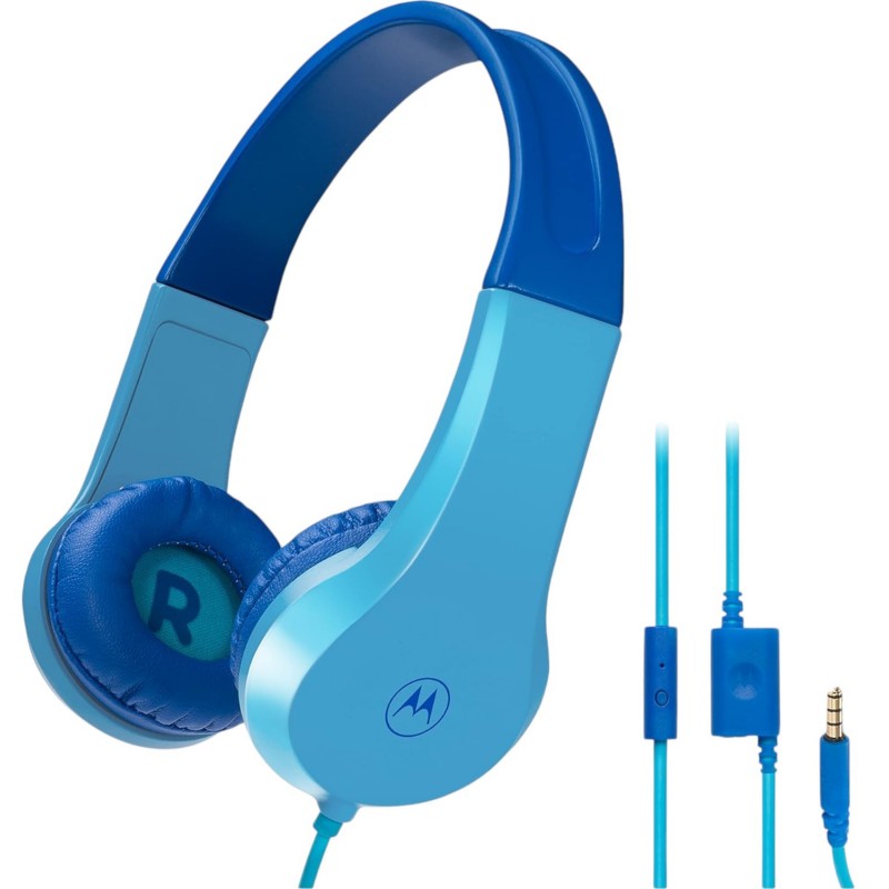 Motorola MOTOROLA MOTO JR 200 CASQUE FILAIRES 3.5MM BLEU POUR ENFANTS