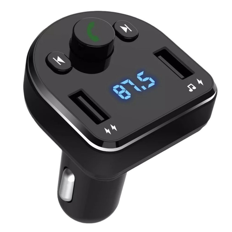 XO XO - Transmetteur FM BCC01 Bluetooth MP3 Chargeur voiture 15W Noir