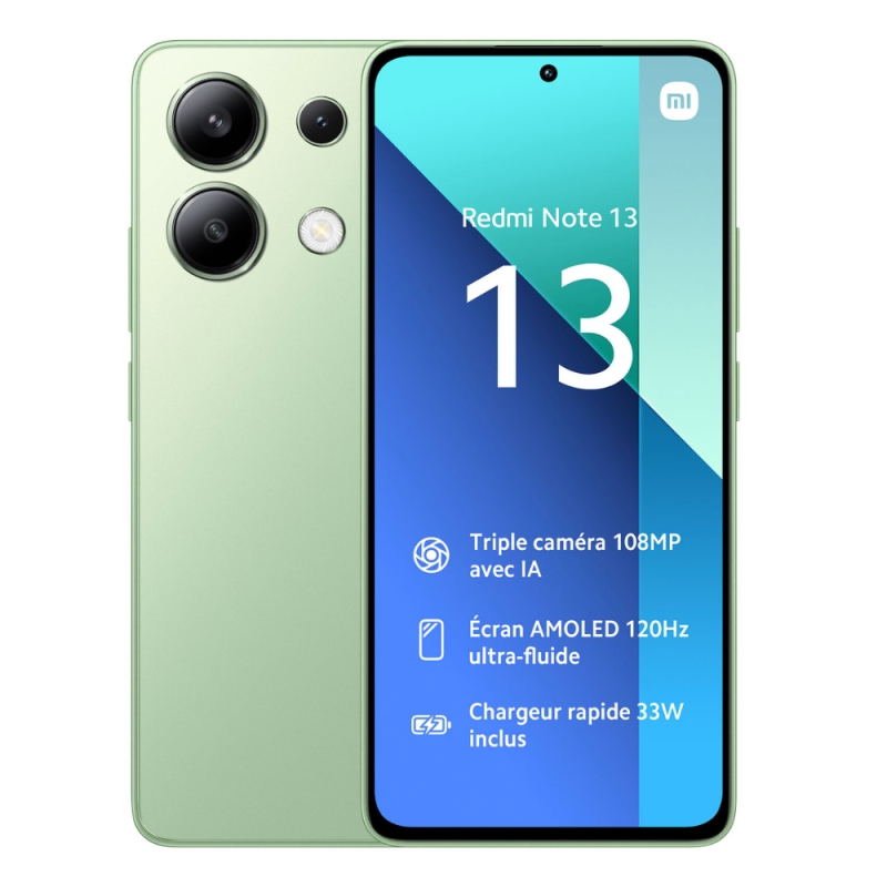 Xiaomi Xiaomi Redmi Note 13 128 Go Vert - Neuf