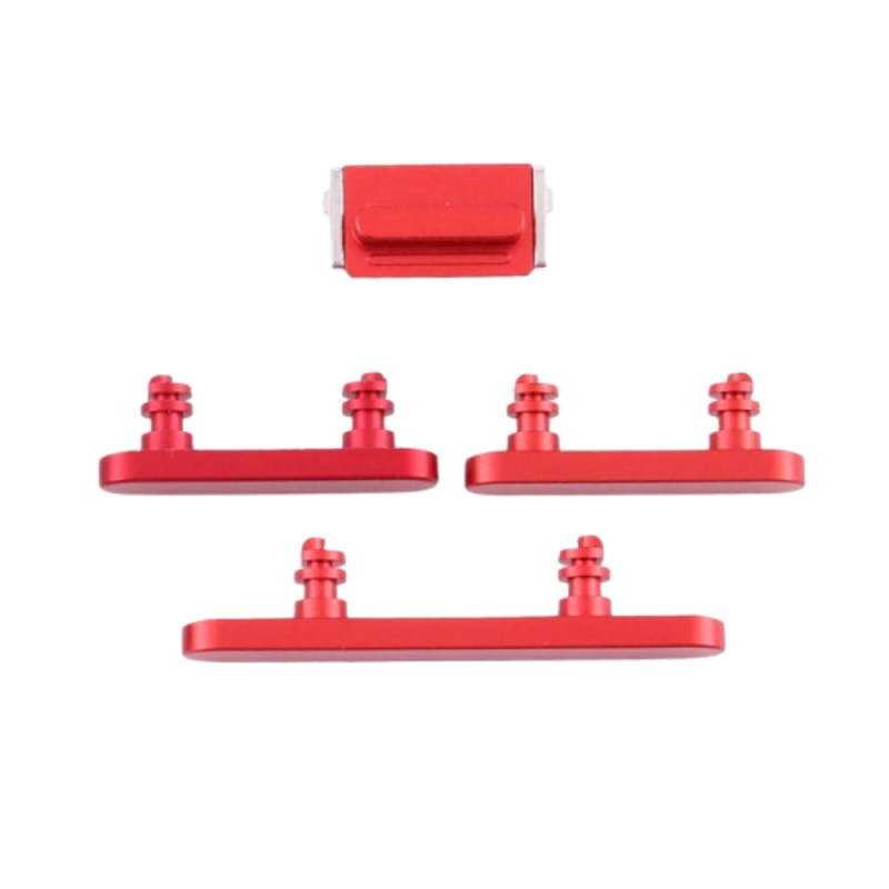 Apple IPHONE 12 MINI : PACK BOUTON VOLUME + VIBREUR + POWER ROUGE