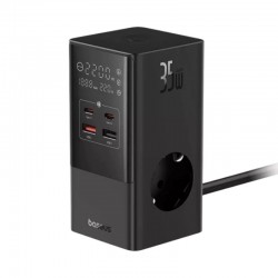 Baseus BASEUS - STATION DE CHARGE RAPIDE 7 EN 1 POWERCOMBO 35W - NOIR