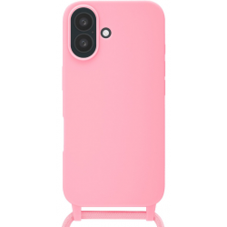 Apple IPHONE 16 - COQUE PROTECTION DE LENTILLE + CORDON ROSE