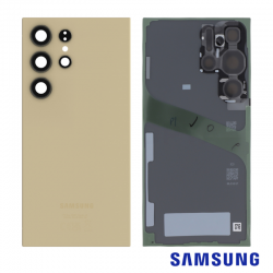 Samsung Vitre arrière Samsung Galaxy S24 Ultra (S928B) Titane (Service Pack)