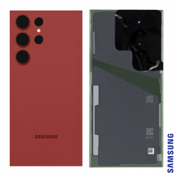 Samsung Vitre arrière Samsung Galaxy S23 Ultra (S918B) Rouge (Service Pack)