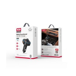 XO XO - Transmetteur FM BCC08 Bluetooth MP3 Chargeur Voiture 3.1A - Noir