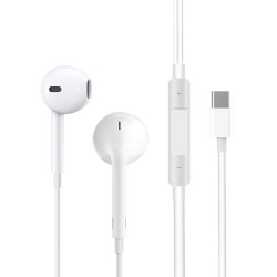 Kit pieton type-c pour iPhone série 15 ( et Android ! ) sous blister R188 BLANC