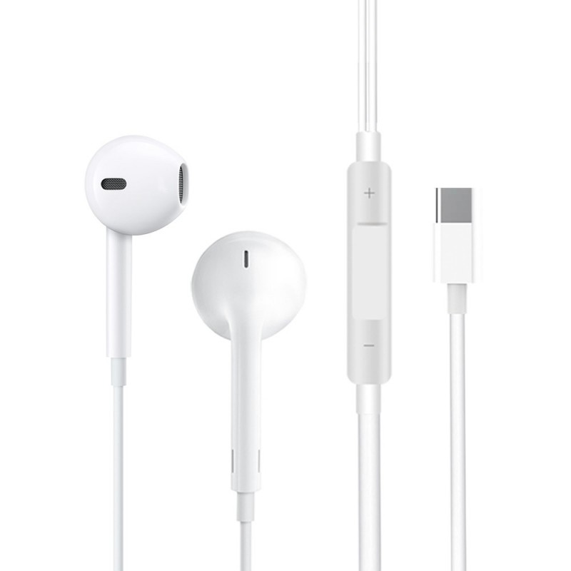 Kit pieton type-c pour iPhone série 15 ( et Android ! ) sous blister R188 BLANC Kit pieton type-c pour iPhone série 15 ( et Android ! ) sous blister R188 BLANC