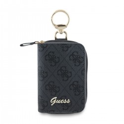 Guess POCHETTE POUR CLES GUESS PU 4G AVEC LOGO SCRIPT NOIR