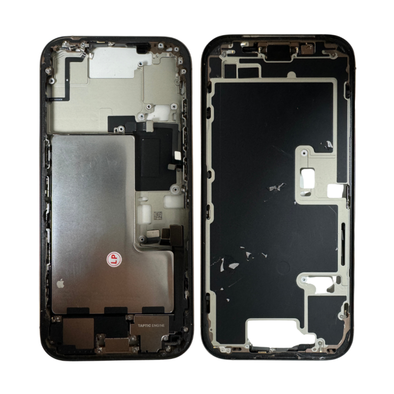 Apple Châssis Arrière iPhone 16 Pro sans Vitre Arrière avec Batterie Titane Sable (Original Demonté) Grade A