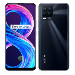 Realme Realme 8 Pro 8+128 Go Noir Infini - Grade AB avec Boîte et Accessoires