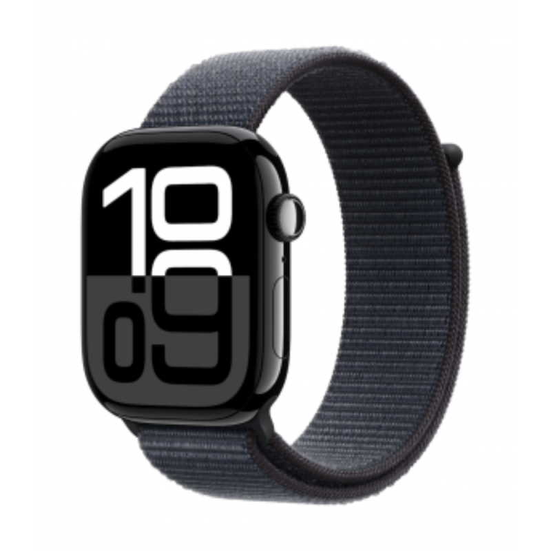 Apple Montre Connectée Apple Watch Series 10 Cellular Boîtier Aluminium Noir de Jais 42 mm Boucle Sport Encre Violette MWX83 ...