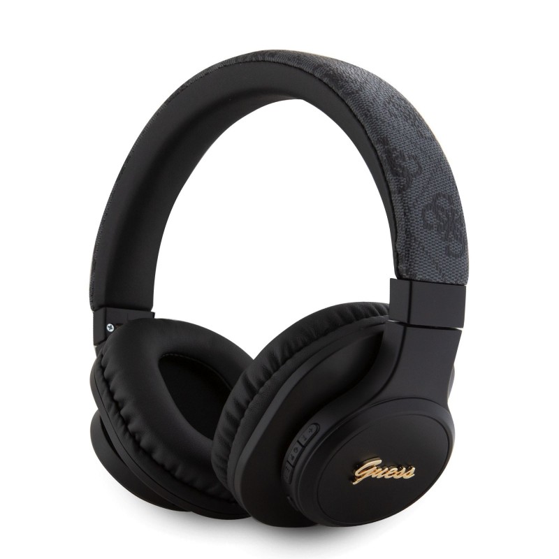 Guess Casque SANS FIL Bluetooth Guess EN CUIR PU 4G AVEC LOGO NOIR