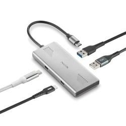 NGS NGS - WONDER DUO-C - HUB (en Aluminium) 2 USB-C 3.0 + 2 USB-A