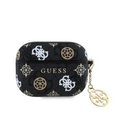 Guess Étui Guess PU 4G Peony Charm pour AirPods Pro Noir