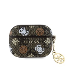 Guess Étui Guess PU 4G Peony Charm pour AirPods Pro MARRON