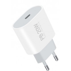 Wuw Chargeur USB-C 20W + Cable Type-C vers Lightning Blanc T79L