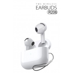 Wuw ECOUTEURS BLUETOOTH TWS BLANC R206