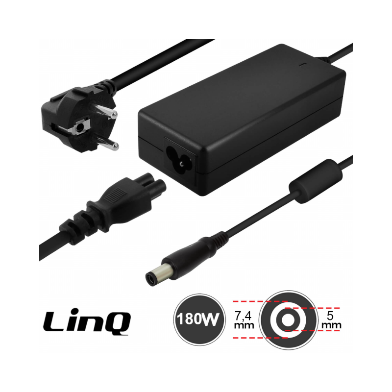 Chargeur Secteur PC DELL 180W / 19.5V 9.23A Embout 7.4*5mm LinQ DL180W Chargeur Secteur PC DELL 180W / 19.5V 9.23A Embout 7.4*5mm LinQ DL180W