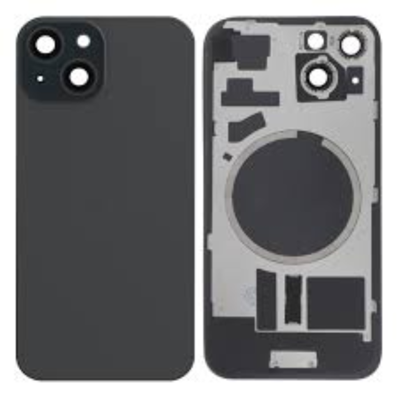 Apple Vitre Arrière iPhone 15 Noir Avec MagSafe (Sans Logo)