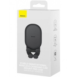 Baseus BASEUS - Support CHARGEUR INDUCTION de voiture / 15W - NOIR