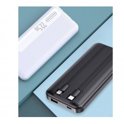 Wuw PowerBank Y139 10000mAh 22.5w avec 2 câbles (Type-C / Lightning) Noir