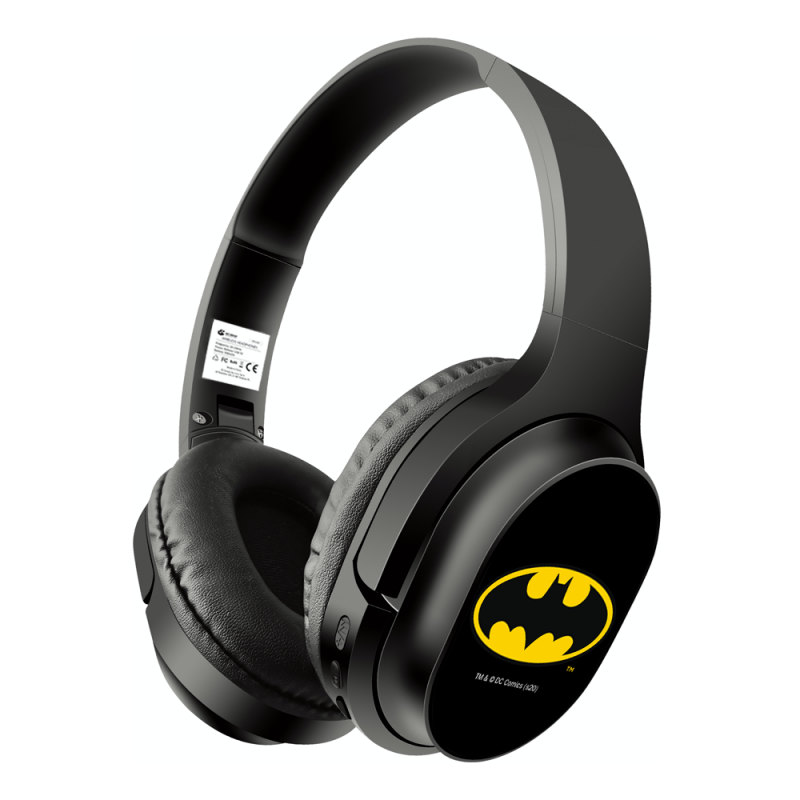 Casque stéréo BLUETOOTH avec micro Batman 002 DC Noir