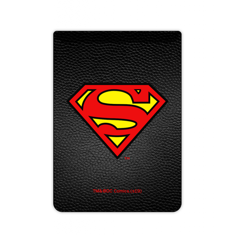 PORTE - CARTE ADHESIF POUR SMARTPHONE SUPERMAN 002 DC NOIR