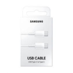 Samsung EP-DA705BWEGWW : CABLE SAMSUNG USB-C VERS USB-C 60W 1M Blanc (Sous Blister)