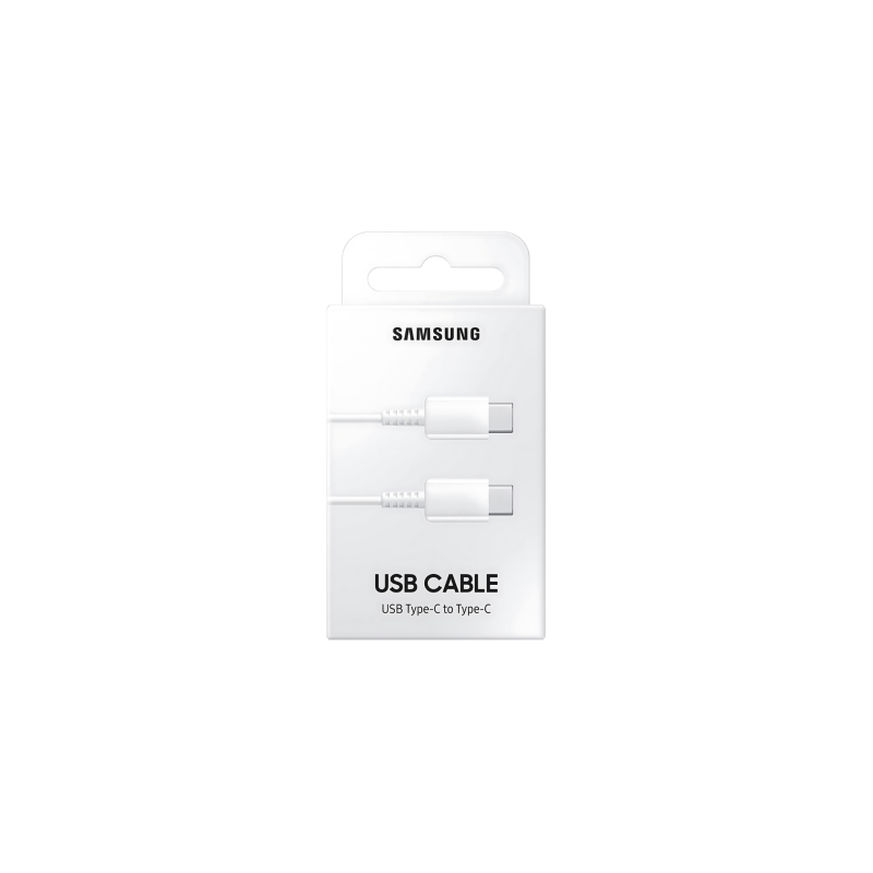 Samsung EP-DA705BWEGWW : CABLE SAMSUNG USB-C VERS USB-C 60W 1M Blanc (Sous Blister) Samsung EP-DA705BWEGWW : CABLE SAMSUNG USB-C VERS USB-C 60W 1M Blanc (Sous Blister)