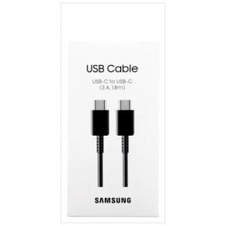 Samsung EP-DX310JBEGEU : CABLE SAMSUNG USB-C VERS USB-C 3A 1.8M Noir (Sous Blister)