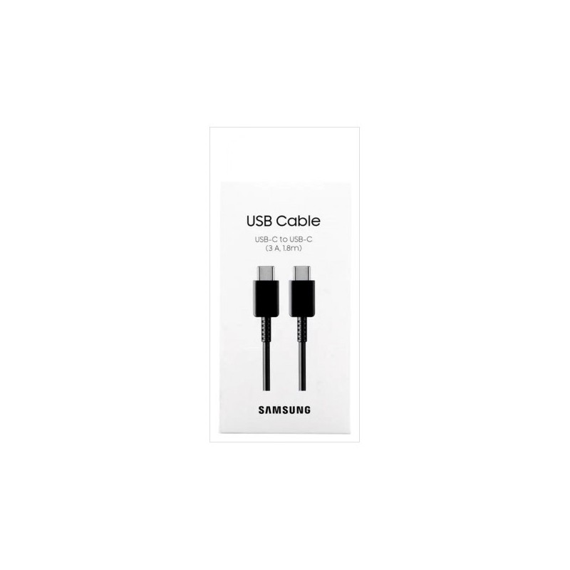 Samsung EP-DX310JBEGEU : CABLE SAMSUNG USB-C VERS USB-C 3A 1.8M Noir (Sous Blister) Samsung EP-DX310JBEGEU : CABLE SAMSUNG USB-C VERS USB-C 3A 1.8M Noir (Sous Blister)
