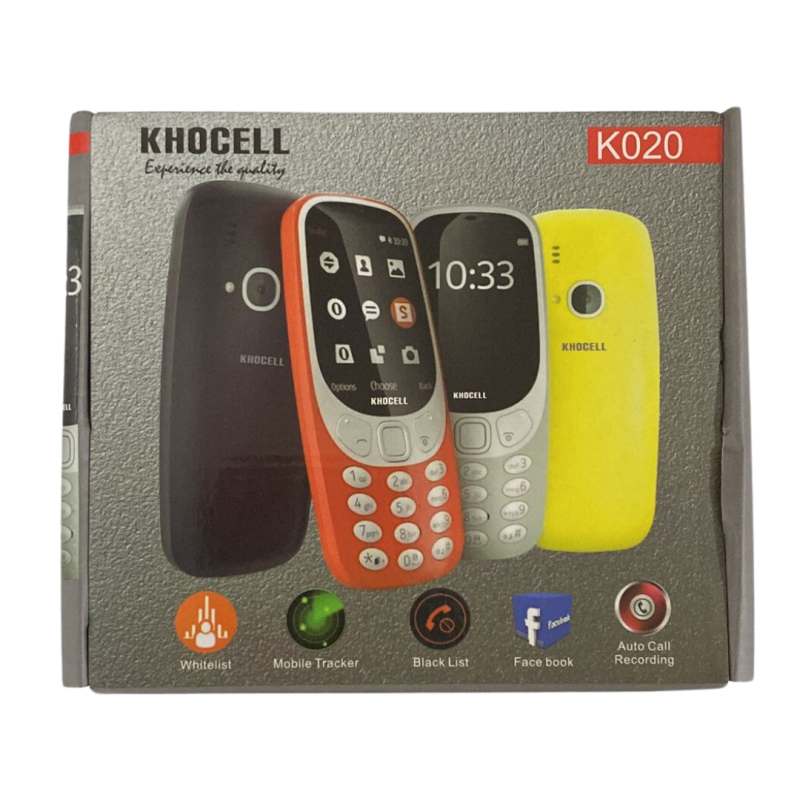 Mini Telephone Portable KhoCell 020 Dual SIM Bleu