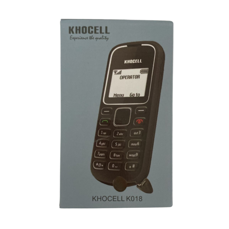 Mini Telephone Portable KhoCell 018 Single SIM Noir