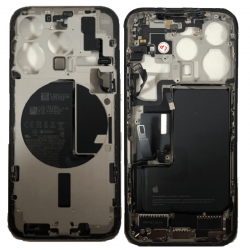 Apple Châssis iPhone 15 Pro Titane Bleu sans Vitre Arrière avec Batterie (Original Demonté) Grade A