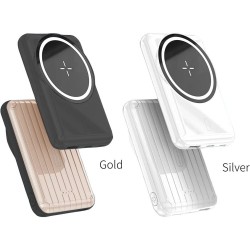 Wuw PowerBank induction sans fil, s'aimante au dos du smartphone 5000 mAh Y103