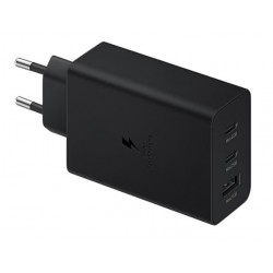 Samsung EP-T6530NBEGEU : Chargeur Samsung 2 USB-C / 1 USB-A 65W PD NOIR (Sous Blister)