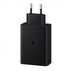 Samsung EP-T6530NBEGEU : Chargeur Samsung 2 USB-C / 1 USB-A 65W PD NOIR (Sous Blister)