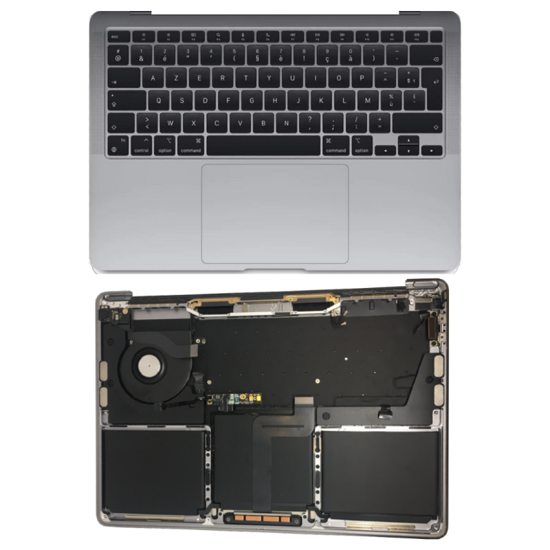 Apple Châssis Complet Apple MacBook Pro 16 ″ Argent A2141 - Châssis + Clavier QWERTY - Grade A