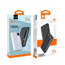 Wuw WUW : POWERBANK 10000mAh AVEC CABLES USB-C / LIGHTNING 22.5W - NOIR - Y139