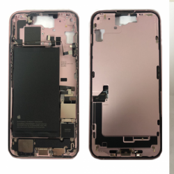 Apple Chassis Arrière iPhone 15 Plus sans Vitre Arrière avec Batterie Rose (Origine Demonté) Grade B