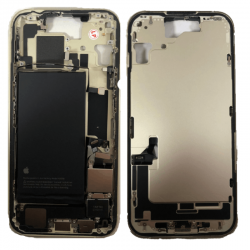 Apple Chassis Arrière iPhone 15 Plus Jaune sans Vitre Arrière avec Batterie eSIM US (Origine Demonté) Grade B